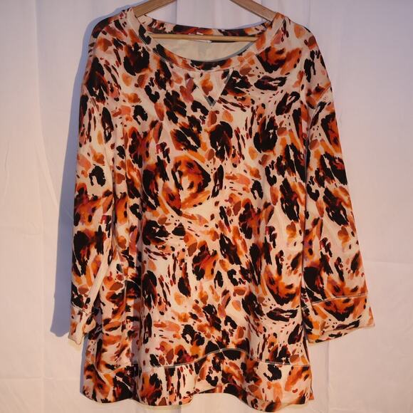 Westbound Sweatshirt Women Size 2X Multicolor Fall Sweatshirt Soft fabric - Picture 1 of 16